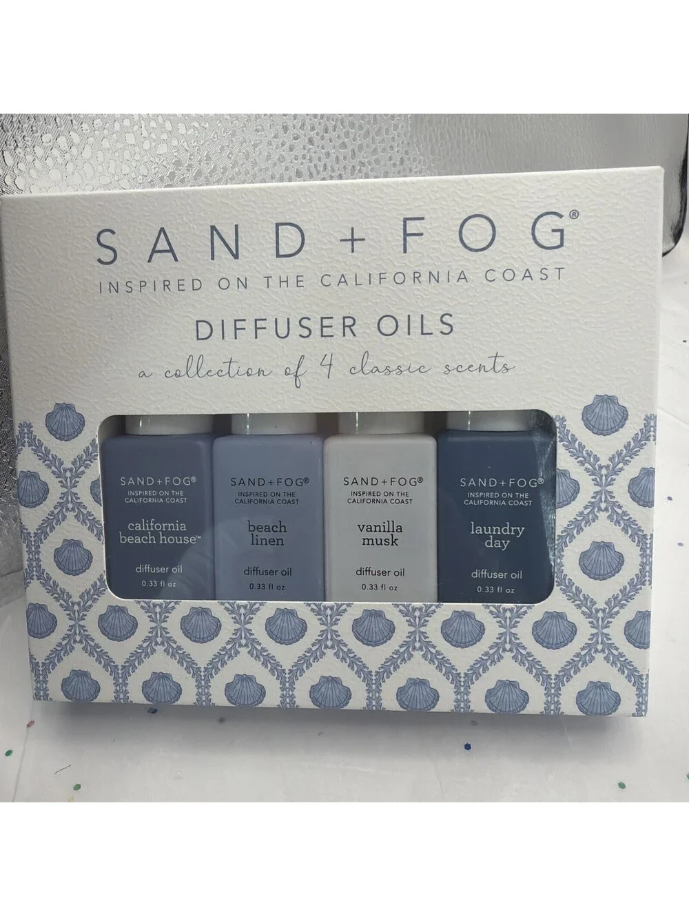 Sand + Fog Fragrance Diffuser Oil 4 Pack Laundry Day Vanilla Musk Linen NEW